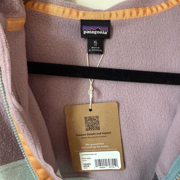 Patagonia-Kids' Micro D® Snap-T® Fleece Jacket Kids Large Size 14 - Picture 3 of 6